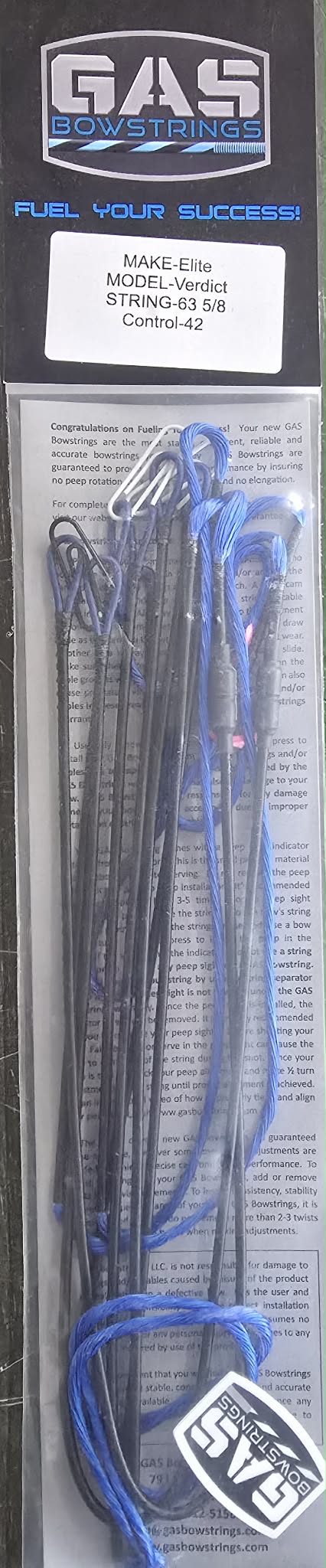 GAS High Octane Elite Verdict String set Blue