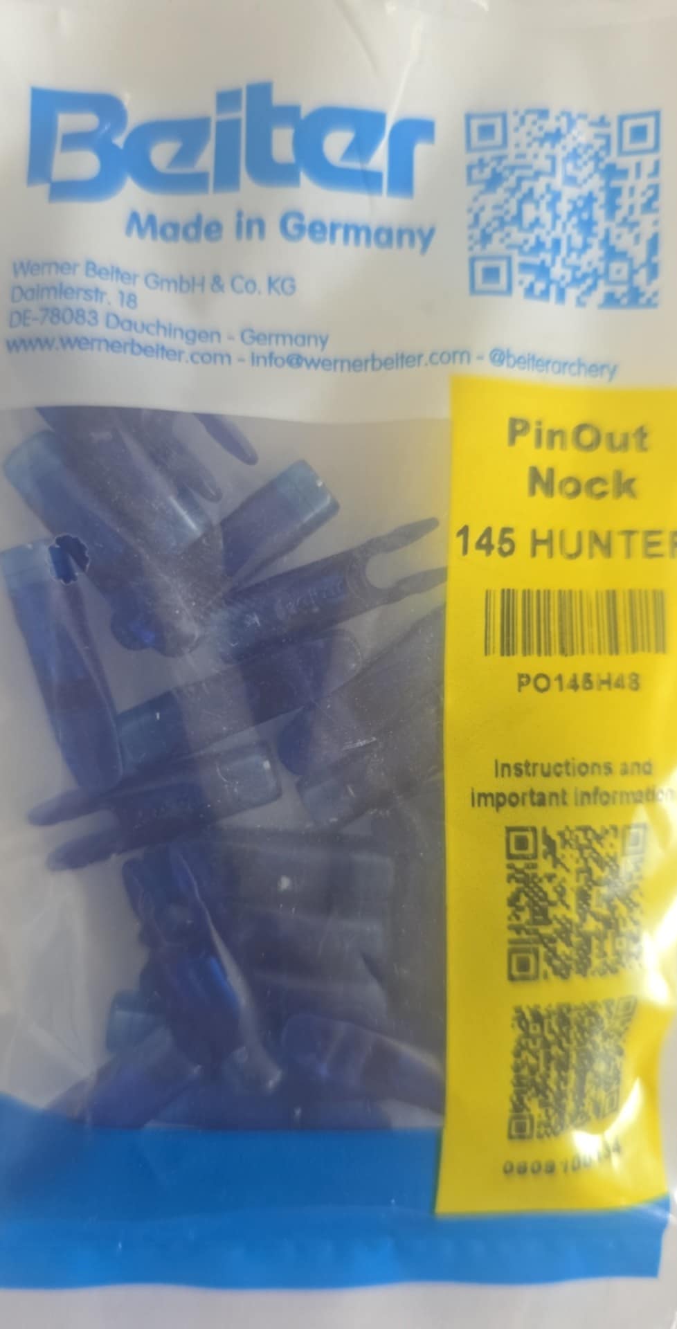 Beiter Machine Beiter X10 Pin Nock #2 25 pack 145 Hunter